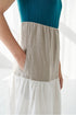 Image 2 of Linen summer dress with short sleeves made from natural linen Judit from Baltic Linen